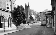 St Andrew's Church And Post Office c.1955, Stratton