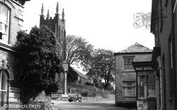 St Andrew's Church And Post Office c.1955, Stratton