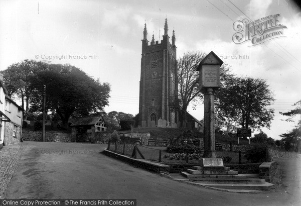 Photo of Stratton, St Andrew's Church And The War Memorial c.1955