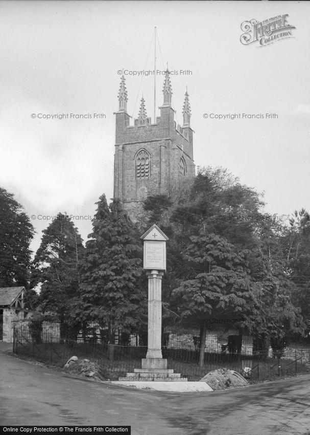 Stratton, St Andrew's Church and War Memorial 1935
