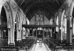 St Andrew's Church, Interior 1910, Stratton