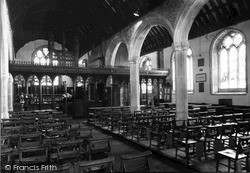 St Andrew's Church, Interior c.1955, Stratton