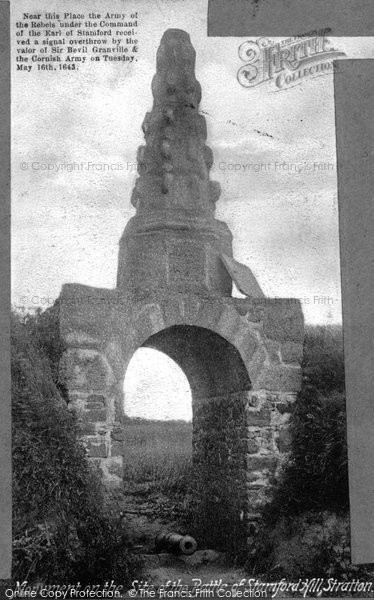 Photo of Stratton, Stamford Hill, The Battle Monument 1906