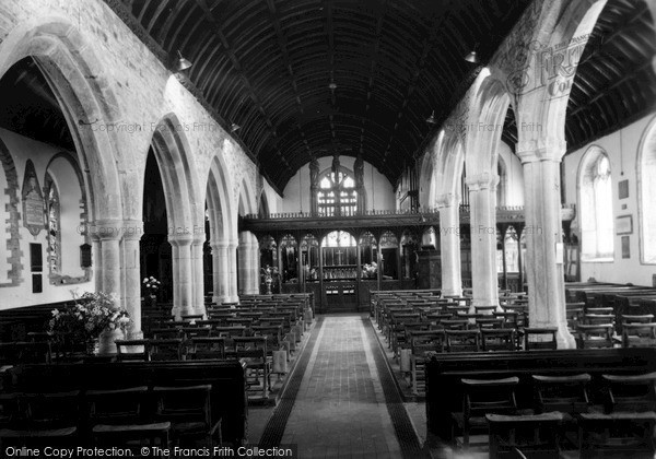 Photo of Stratton, The Church Interior c.1955