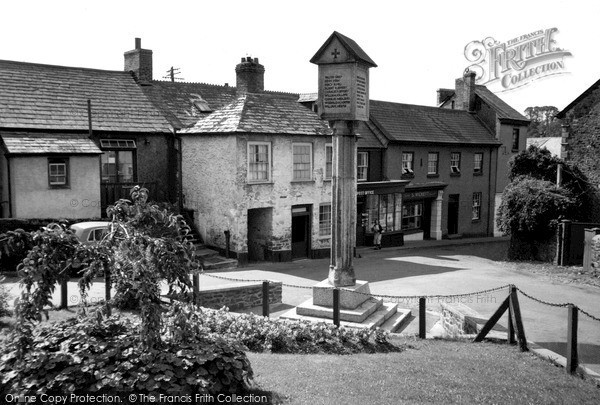 Photo of Stratton, The War Memorial And Post Office c.1955