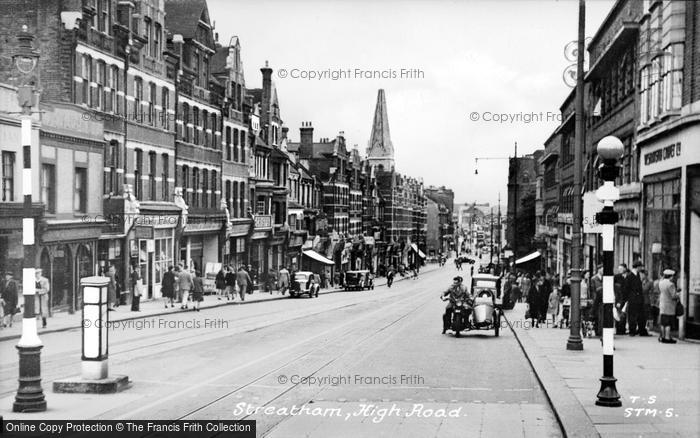 Photo of Streatham, High Road c.1955