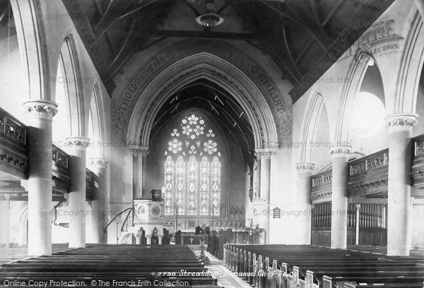 Photo of Streatham, Immanuel Church interior 1898