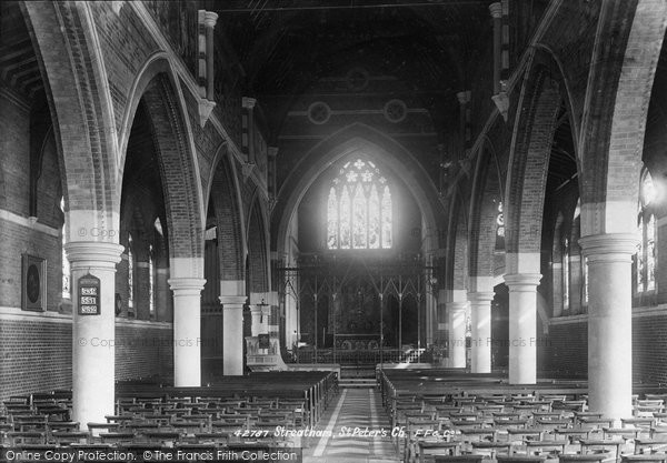 Photo of Streatham, St Peter's Church Interior 1898
