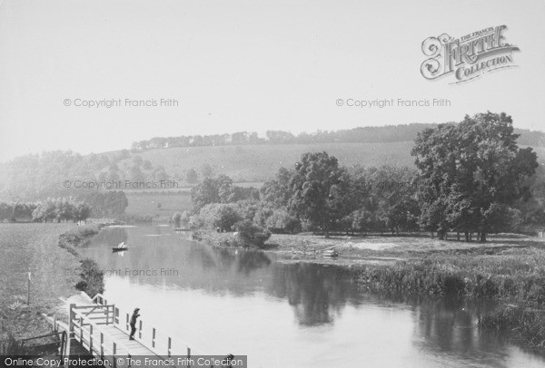 Photo of Streatley, From Goring Bridge 1890