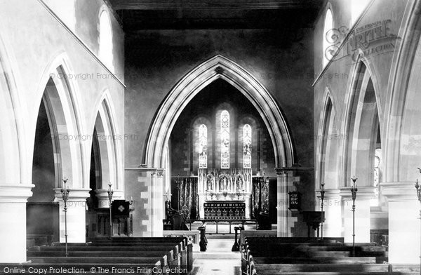 Photo of Streatley, St Mary's Church Interior 1896