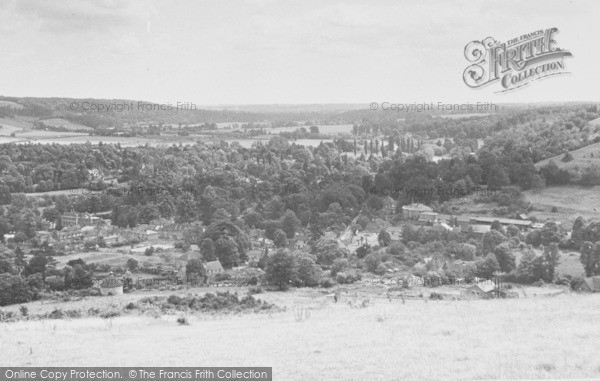 Photo of Streatley, Thames Valley From The Hills c.1955