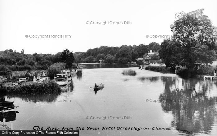 Photo of Streatley, The River From Swan Hotel c.1955