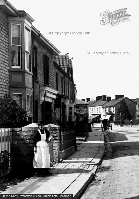 Photo of Street, Lady On High Street 1896