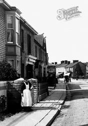 Lady On High Street 1896, Street