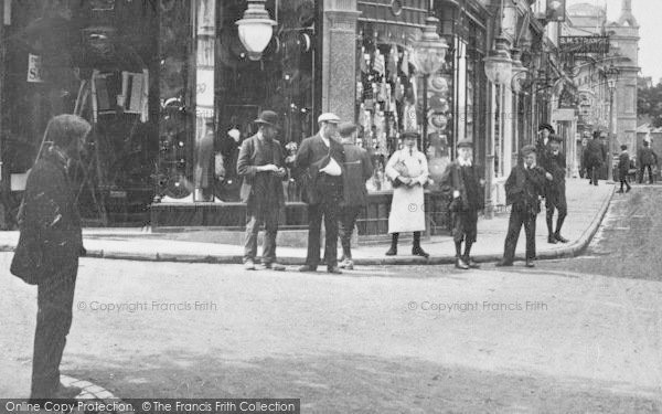 Photo of Stroud, People In King Street 1910
