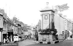 Sims' Clock And Russell Street c.1955, Stroud