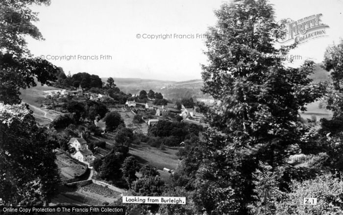 Photo of Stroud, View From Burleigh c.1955
