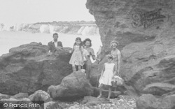 A Family On The Rocks c.1955, Studland