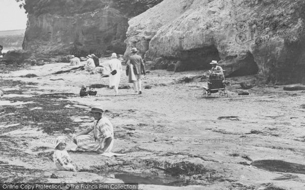 Photo of Studland, Mother And Baby On The Beach 1925