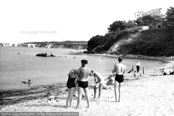 Photo of Studland, On The Beach c.1950