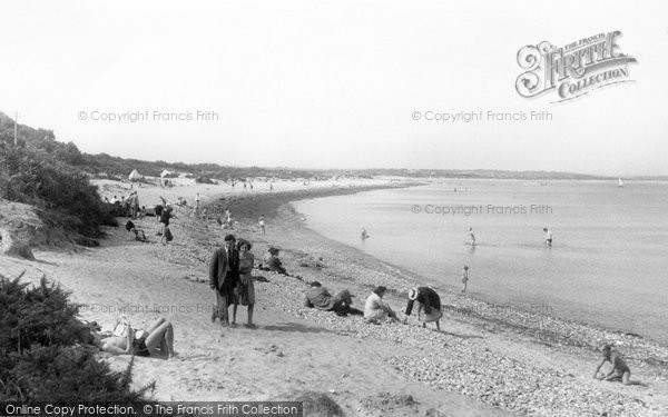 Photo of Studland, On The Beach c.1955