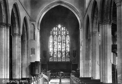 All Saints Church Interior 1900, Sudbury