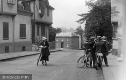 Cyclists In Stour Street 1923, Sudbury