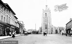 Market Hill And St Peter's Church 1907, Sudbury