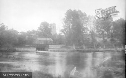 River And St Gregory's Church 1923, Sudbury