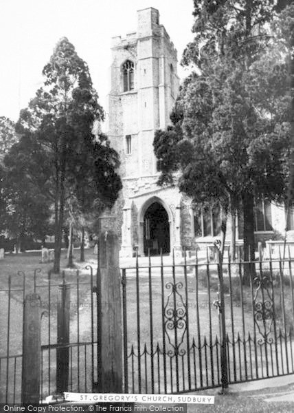 Photo of Sudbury, St Gregory's Church c.1960