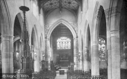 St Gregory's Church Interior 1923, Sudbury
