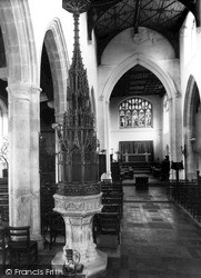 St Gregory's Church, The Font Cover c.1960, Sudbury