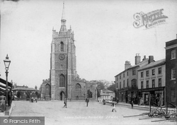 St Peter's Church And Market Hill 1900, Sudbury