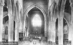 St Peter's Church Interior 1895, Sudbury