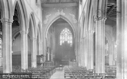 St Peter's Church Interior 1923, Sudbury