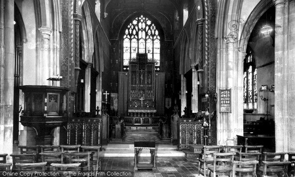 Photo of Sudbury, St Peter's Church Interior c.1960