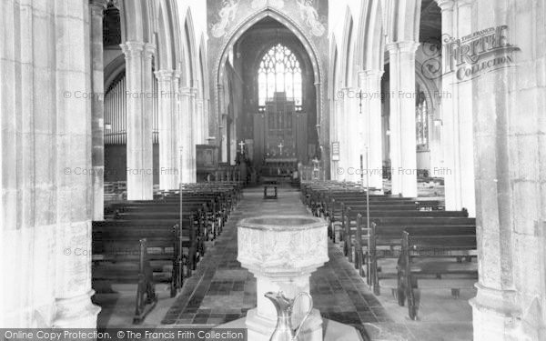 Photo of Sudbury, St Peter's Church Interior c.1960