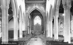 St Peter's Church Interior c.1960, Sudbury