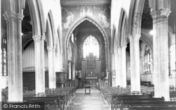 St Peter's Church Interior c.1960, Sudbury