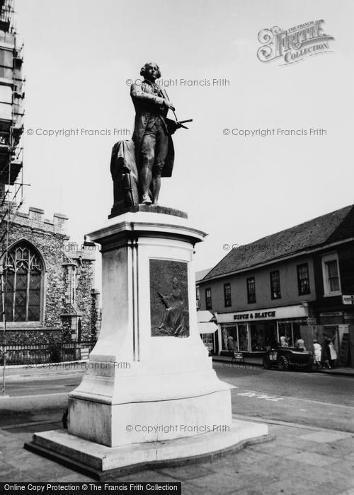 Photo of Sudbury, Statue Of Gainsborough c.1965