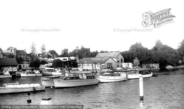 Photo of Sunbury, Clarks Boat House c.1955