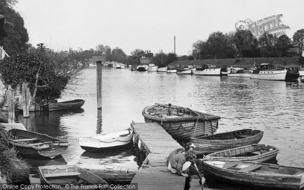 Photo of Sunbury, The River Thames c.1955