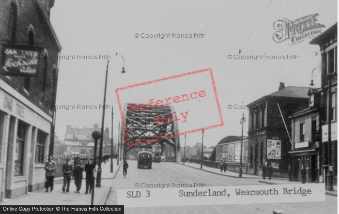 Photo of Sunderland, Wearmouth Bridge c.1955