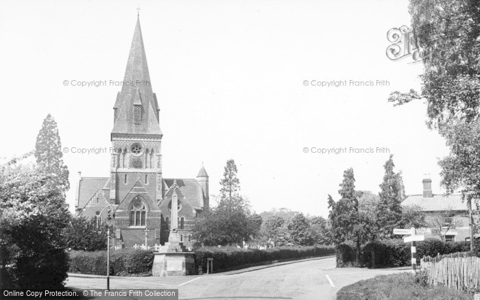 Photo of Sunningdale, Church And Village c.1955