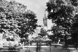 Clock Tower And Claremont Gardens c.1955, Surbiton