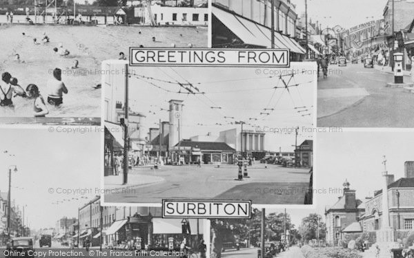 Photo of Surbiton, Composite c.1955