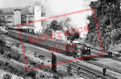 Steam Train In The Cutting c.1955, Surbiton