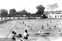 Surbiton, Swimming Pool c1955