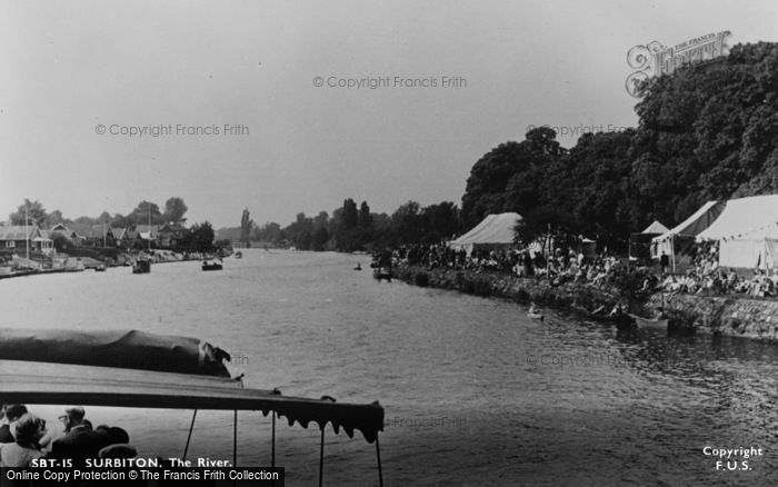 Photo of Surbiton, The River c.1955