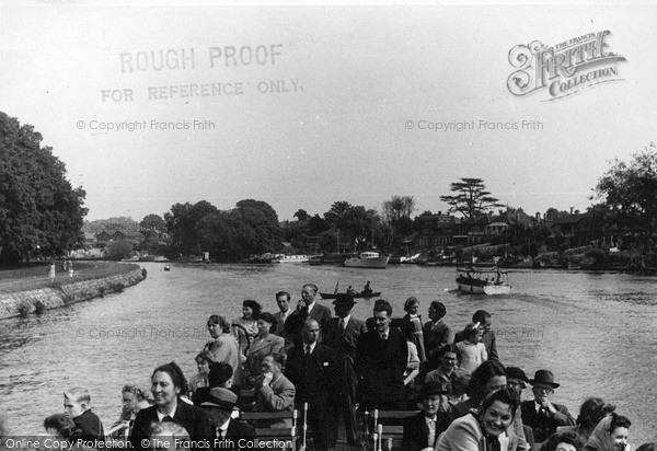 Photo of Surbiton, The River Thames c.1955